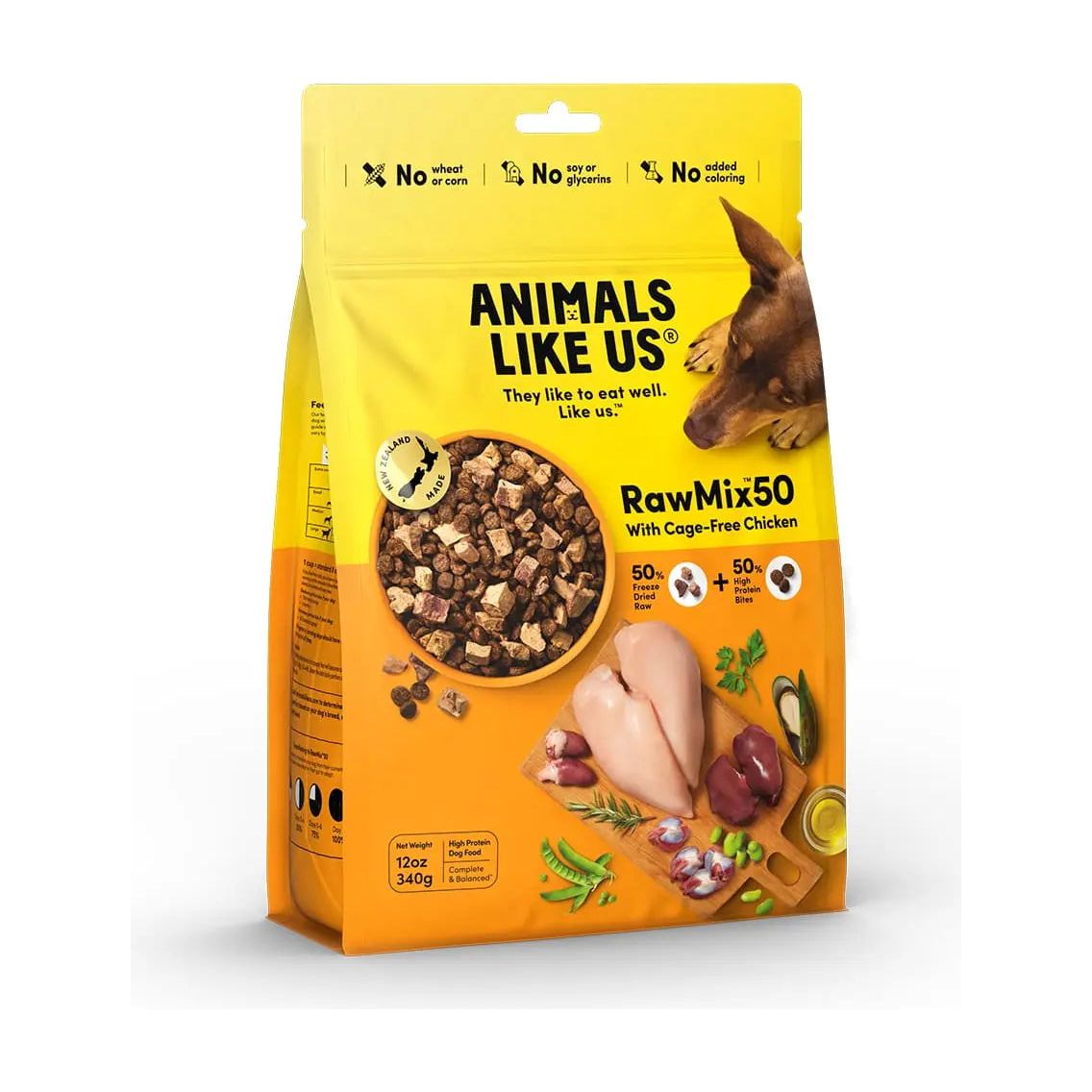 Animals Like Us Cage-Free Chicken 50% Freeze-Dried RawMix Dog Food