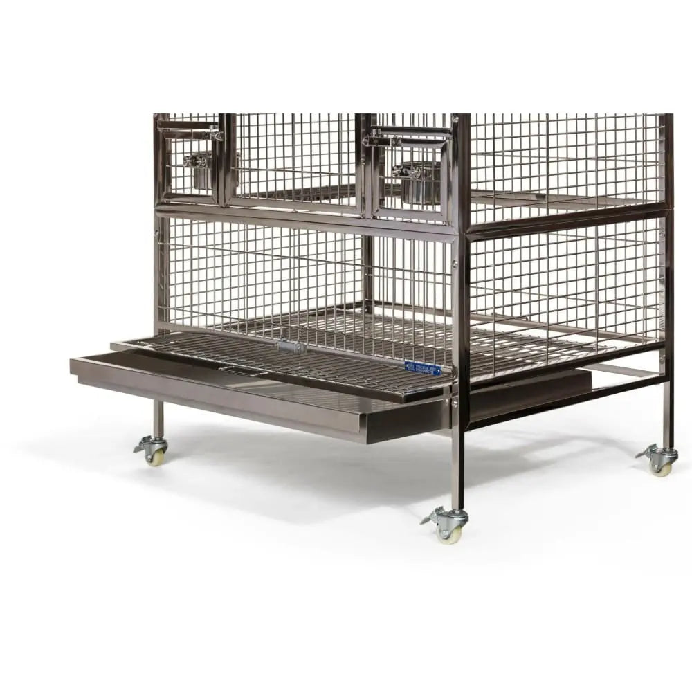 Prevue Pet Products Premium Large-Scale Stainless Steel Bird Cage with Play Top