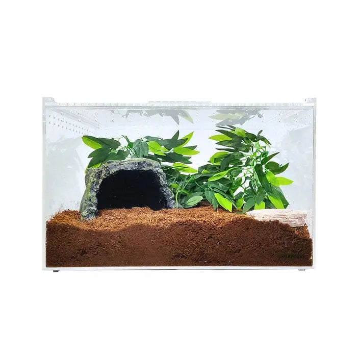 Extra Large Clear Acrylic Reptile Breeding Terrarium Cage with Transparent Top