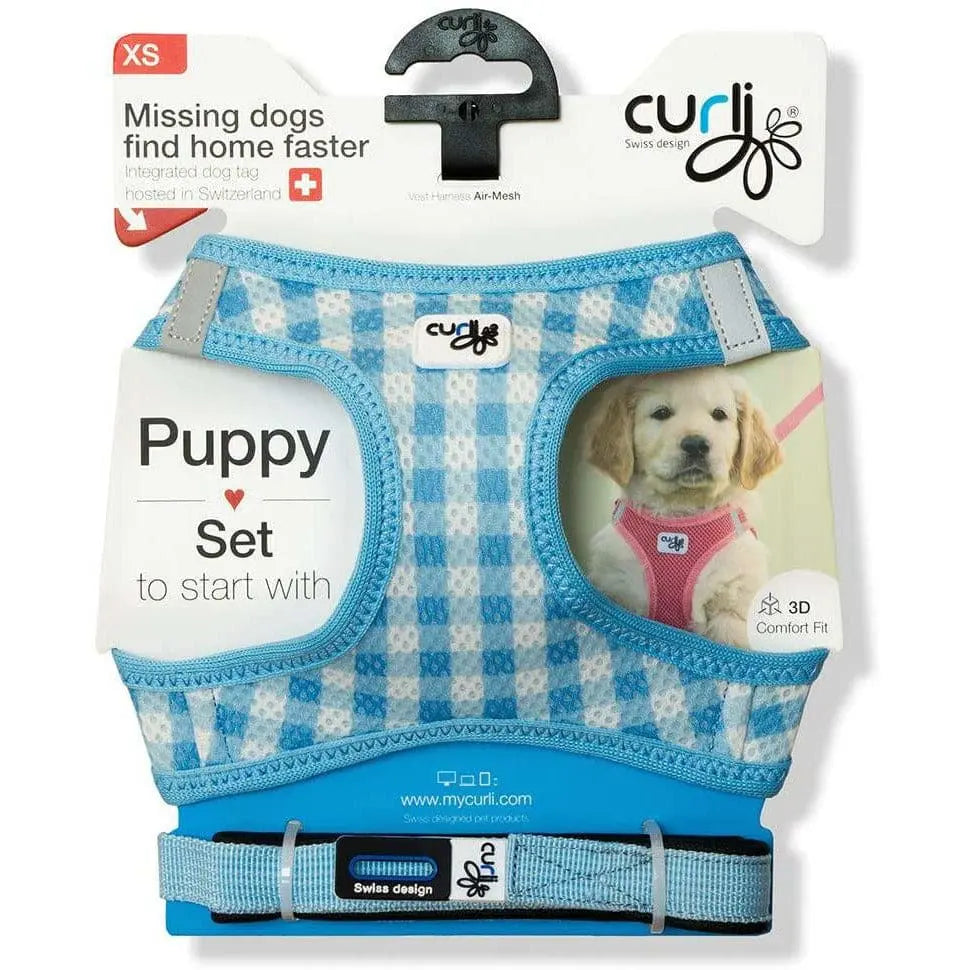 Lightweight Air-Mesh Vest Harness with Matching Leash for Small Puppies