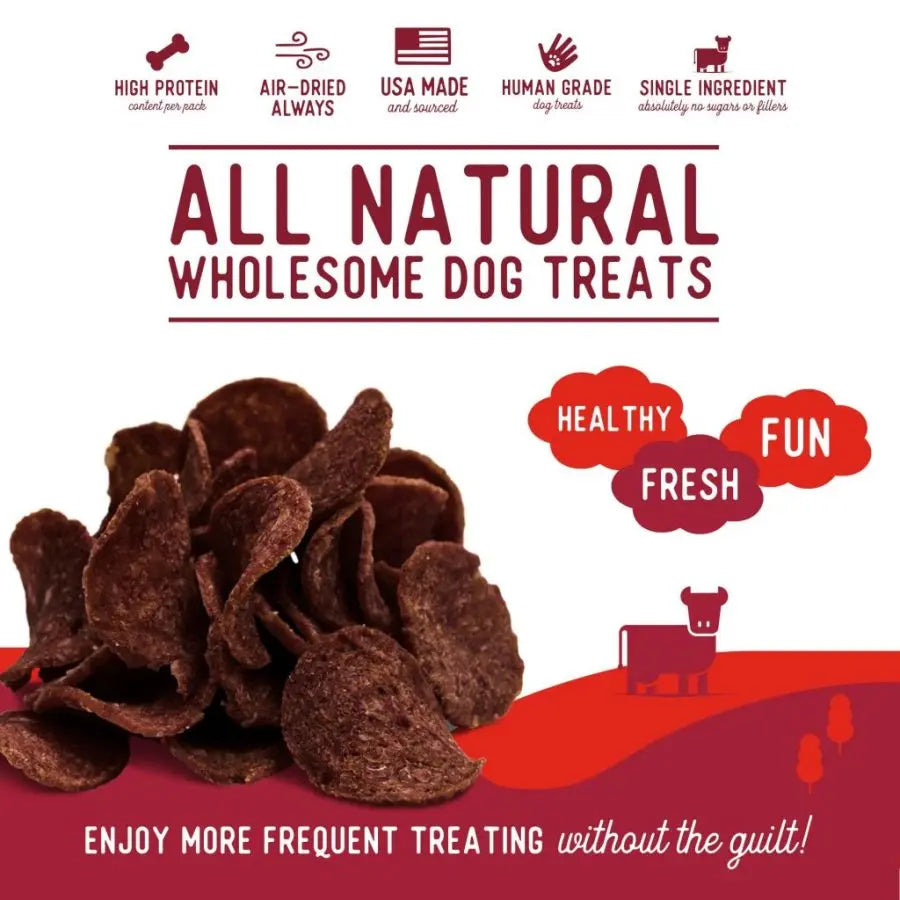 Beg & Barker Premium Air - Dried Beef Heart Chip Dog Treats