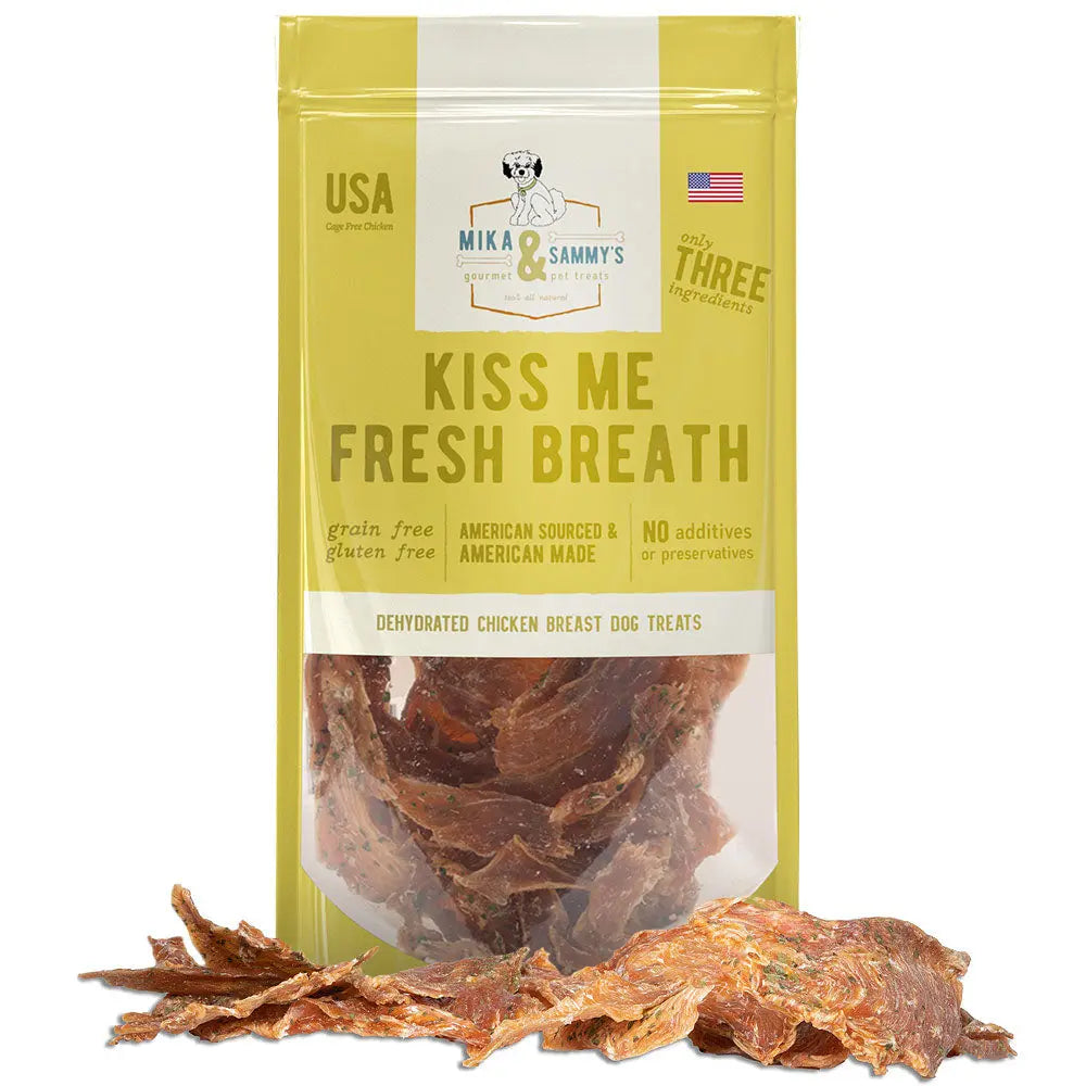 Mika & Sammy’s 5oz All - Natural Dehydrated Dog Treats for Fresh Breath