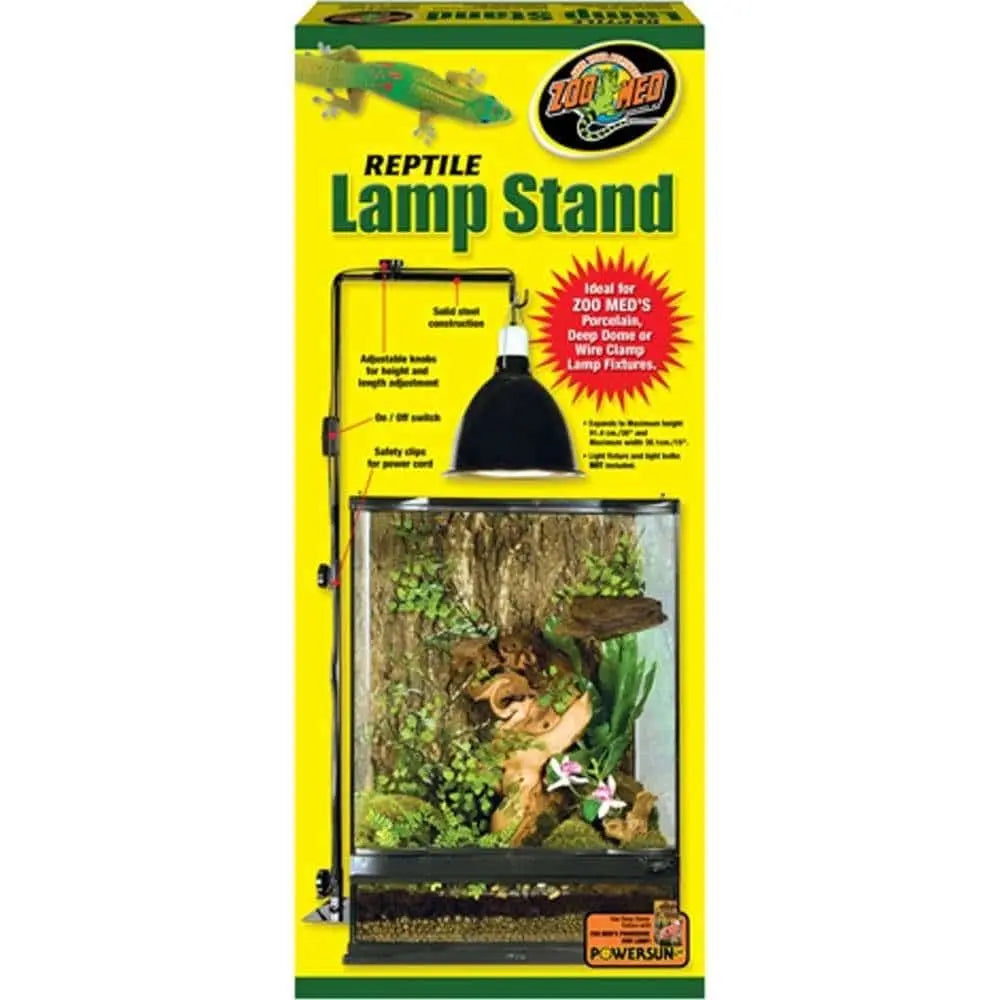 Zoo Med Reptile Lamp Stand for Suspending Metal Dome or Wire Basket Lamp Fixtures