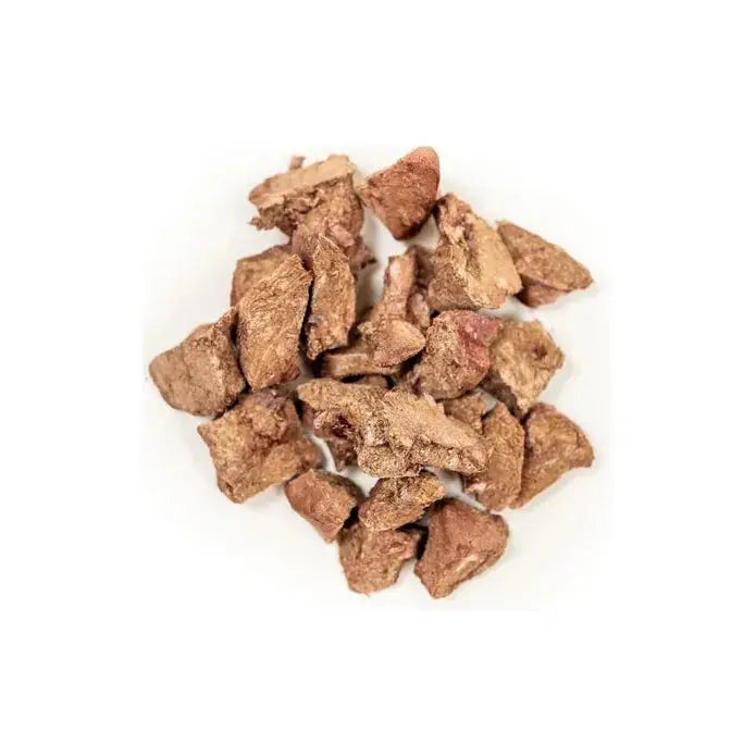 Winnie Lou Premium Grass-Fed Bison Heart Tidbits - Healthy Freeze-Dried Dog Treats (2 oz)