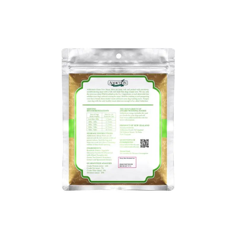 Addiction Grain-Free Dog Treats - Meaty Brushtail Bites for Canine Companions