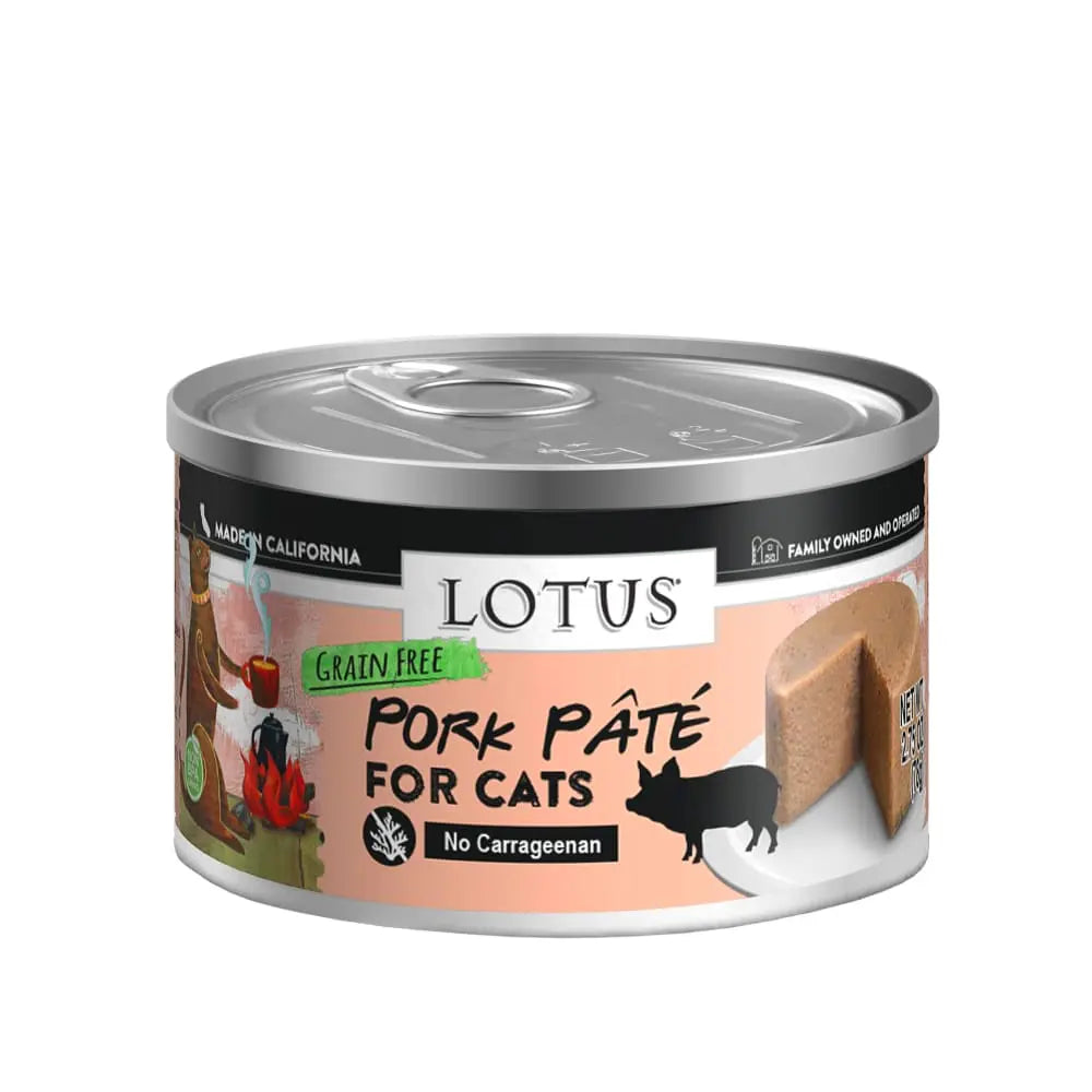 Grain-Free Canned Lotus Pork Pate Cat Food for All Life Stages