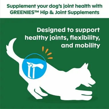 Greenies Chicken - Flavored Hip & Joint Dog Supplements for Active Adults & Seniors