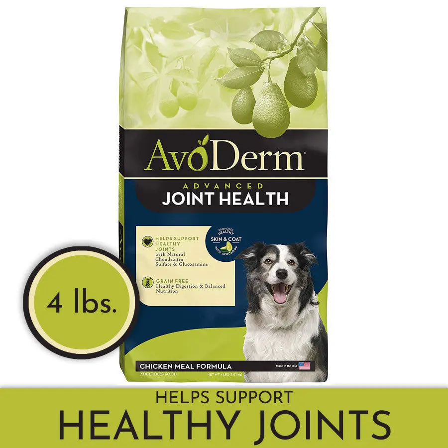 AvoDerm High - Quality Grain - Free Dry Dog Food with Chicken Meal for Joint Health