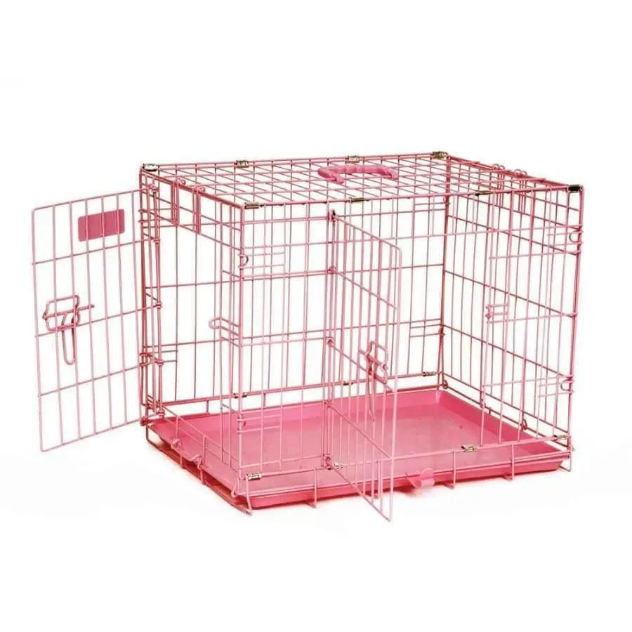 Precision Pet ProValu 2000 24-Inch Two-Door Hard-Sided Rust-Resistant Dog Crate, Blue