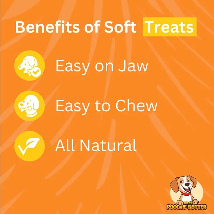 8oz Soft & Chewy Poochie Butter Dog Treats with Turkey and Sweet Potato