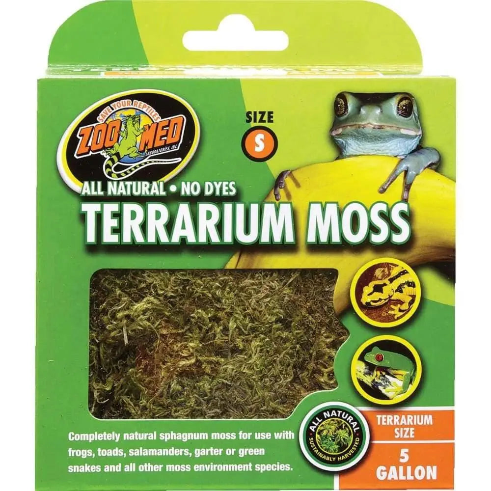 Zoo Med All-Natural Sphagnum Moss Substrate for Amphibians and Reptiles in Terrariums