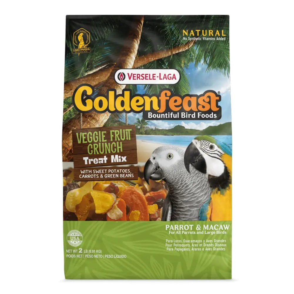 2 lb Goldenfeast Premium Veggie & Fruit Crunch Bird Food