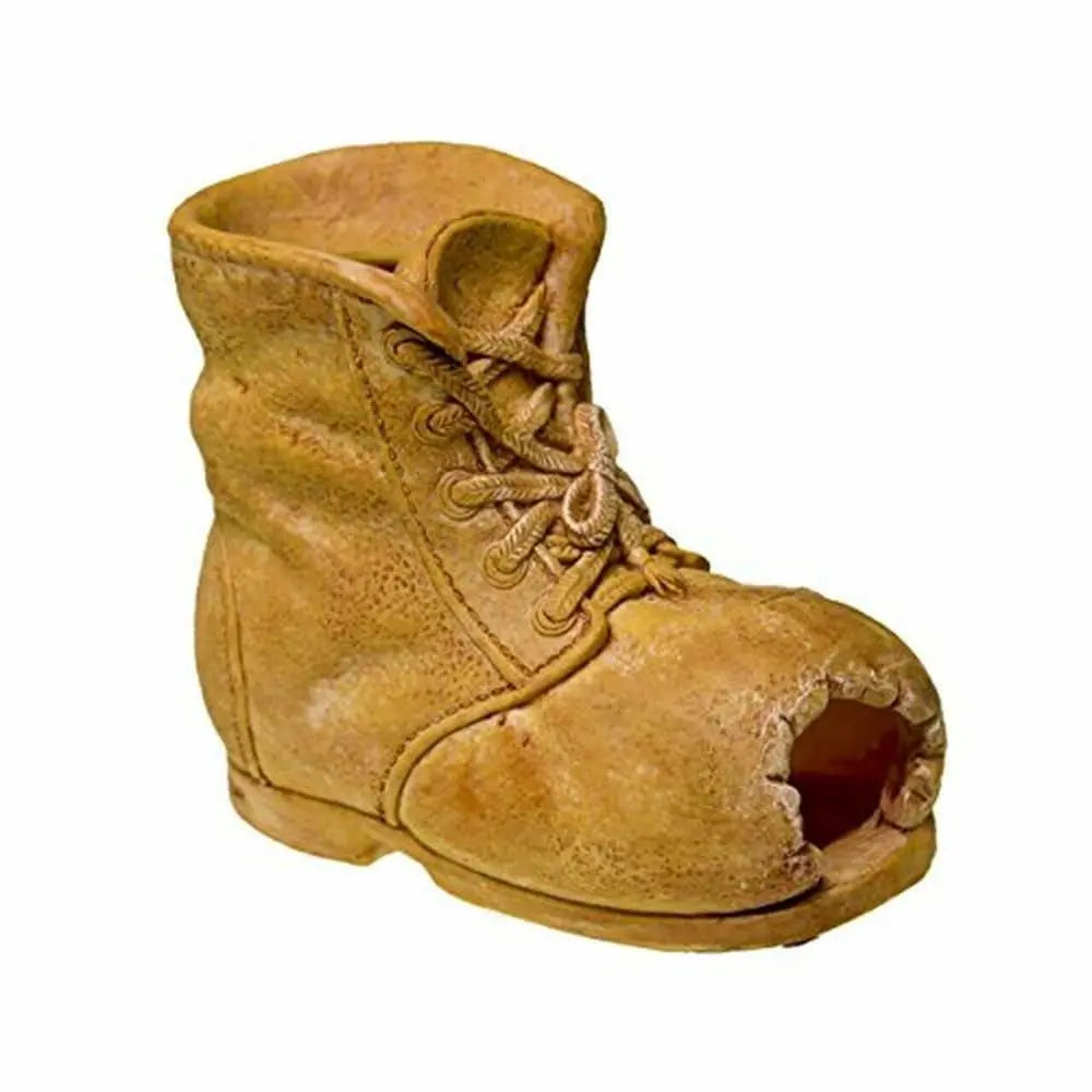 Blue Ribbon Exotic Aquatic Environments Terra Cotta Swim - through Boot - shaped Decorations for Aquariums