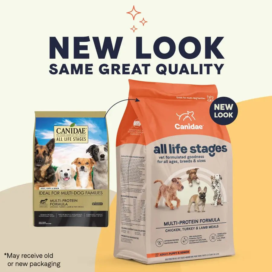 CANIDAE Multi-Protein Dry Dog Food with Chicken, Turkey, Lamb & Fish Meal for All Life Stages