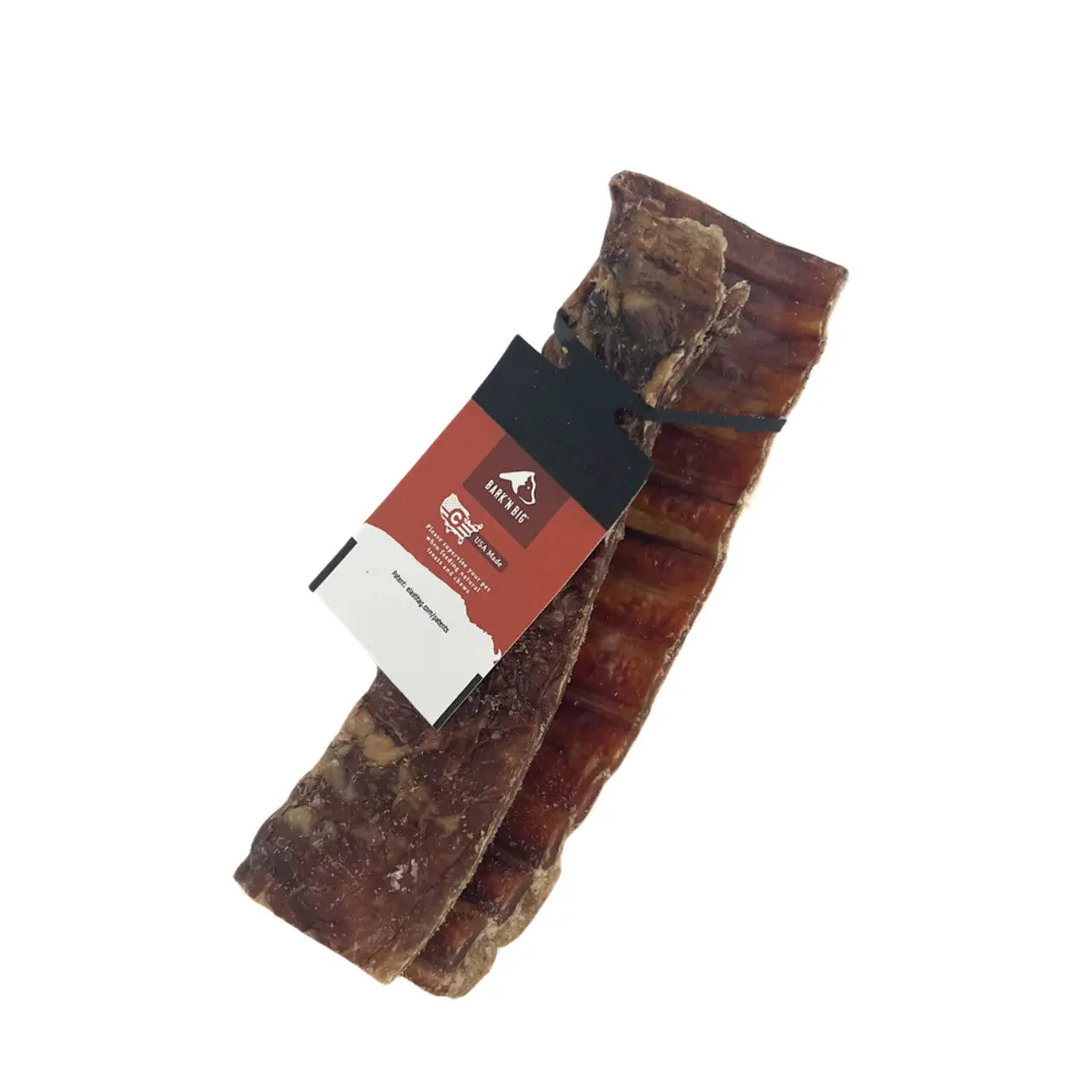 BarkNBig Odorless Bison Trachea Canoe Treats for Dogs, USA Sourced