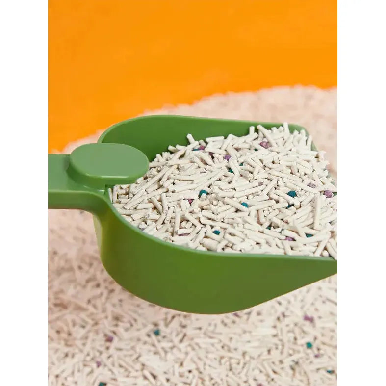 Vetreska Functional and Efficient Tangerine-Colored Cat Litter Box for All Cat Sizes
