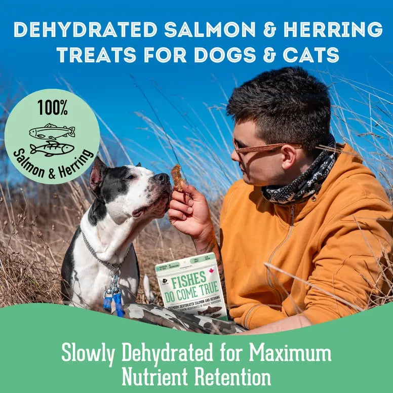 Granville Premium Wild - Caught Salmon & Herring Dehydrated Treats for Dogs