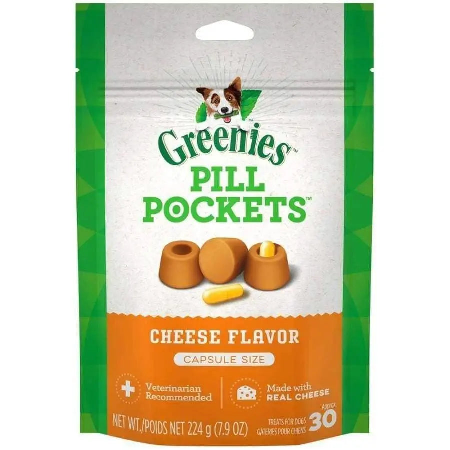 Greenies Cheese - Flavored Pill Pockets Dog Treats Specifically Designed for Capsules