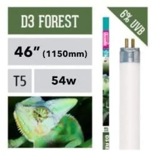 Arcadia High Output HO T5 Fluorescent Lamp with 6% UVB for Reptiles - Ideal Forest Lamp Reptile Lighting Solution