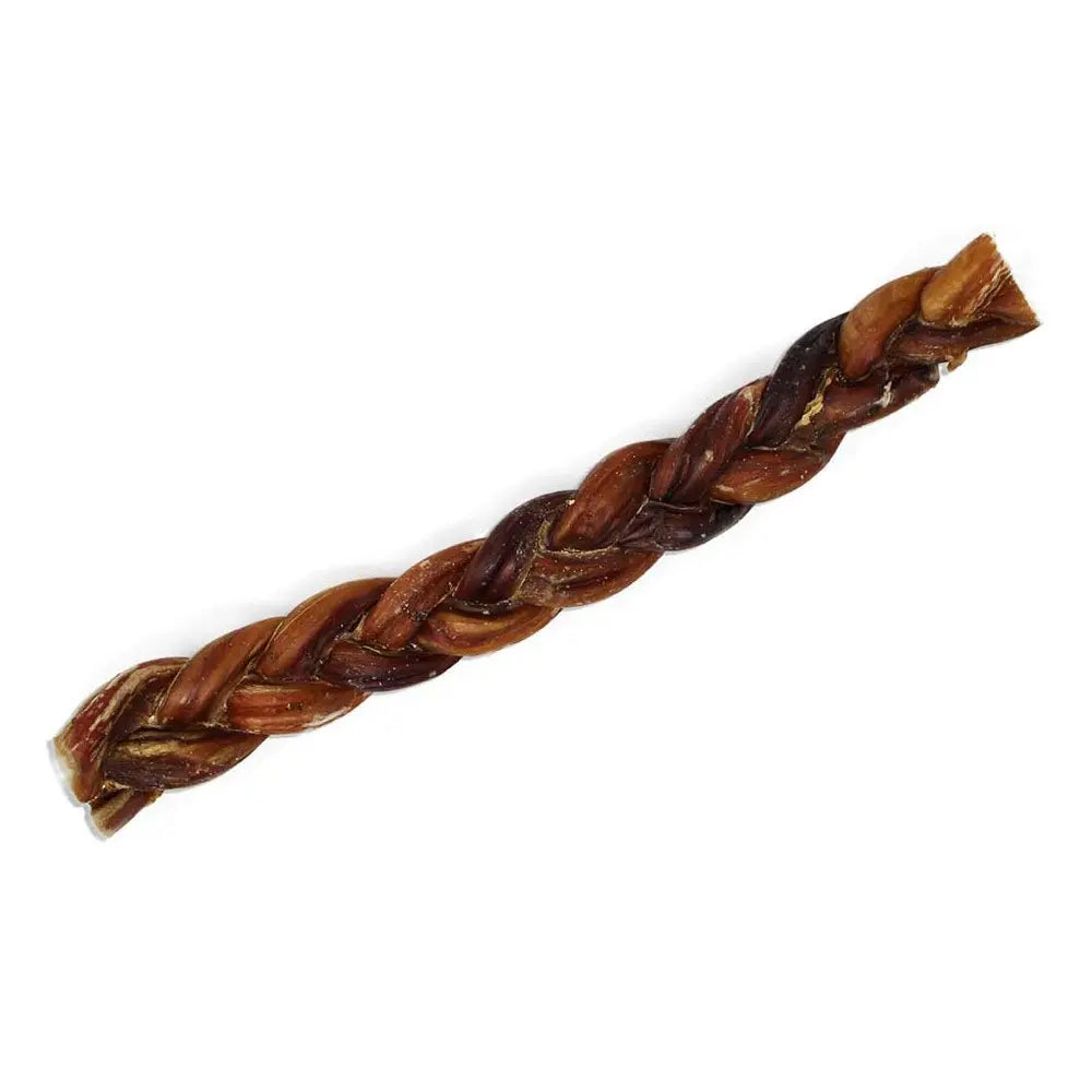 Home Range All-Natural, Extended-Duration Bully Braid Dog Chew Treat for Canine Companions