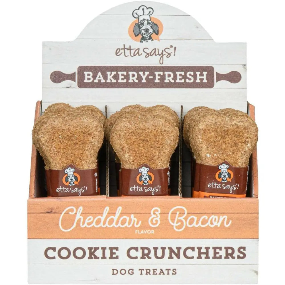 Etta Says! Premium Dog Treats - Cookie Cruncher Variety Pack, 24 Pieces of 5-Inch Treats
