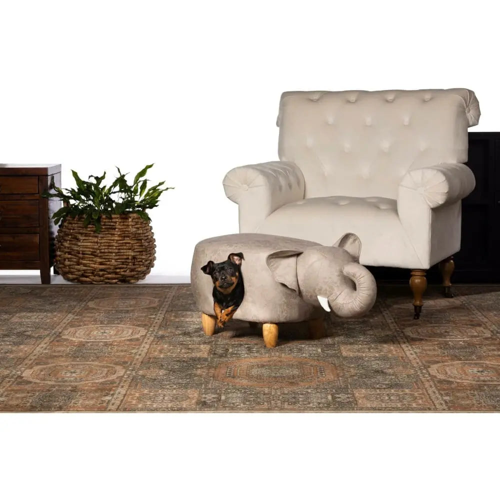 Prevue Pet Products Gray Elephant-Styled Ottoman for Cats and Small Dogs