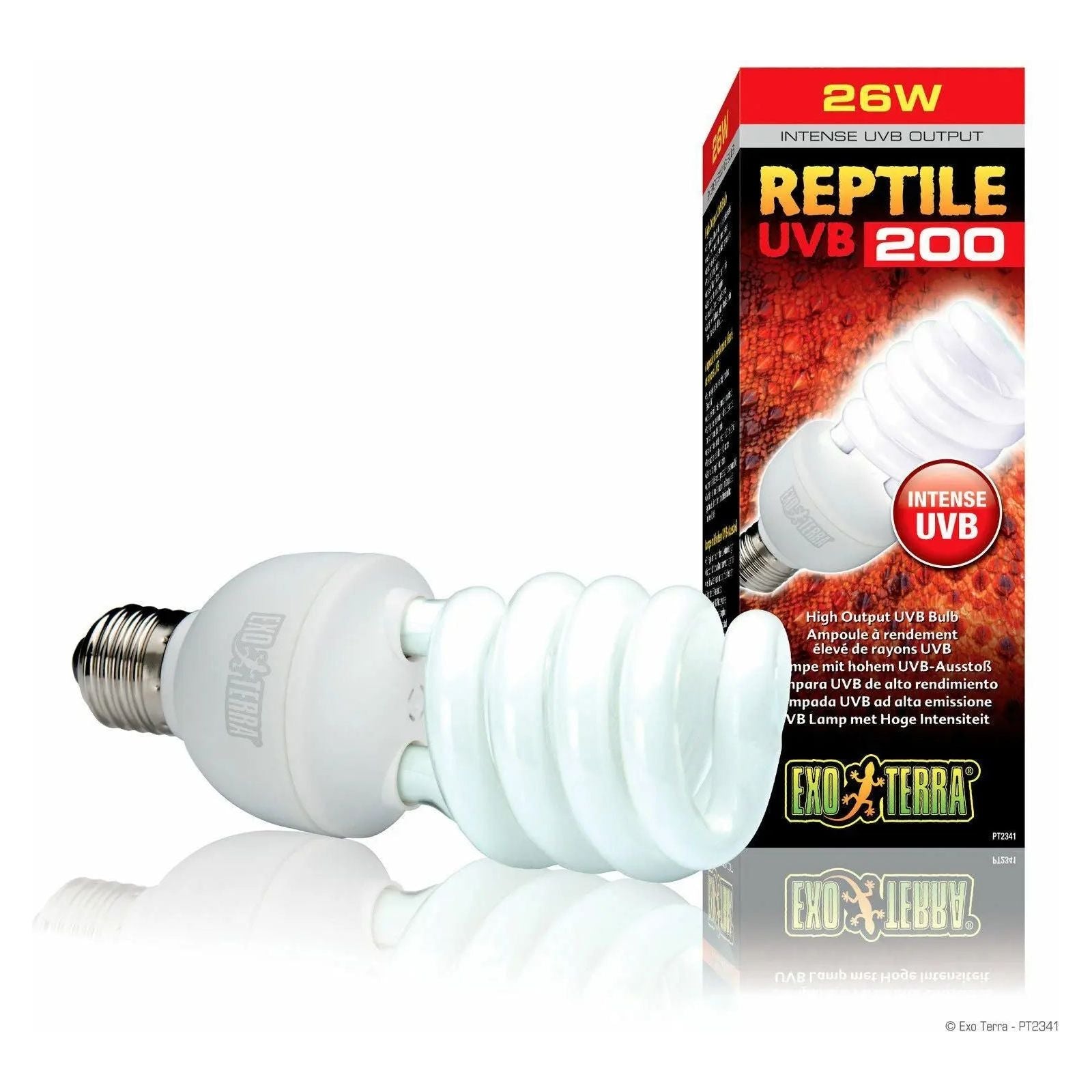 Exo-Terra High-Output HO Reptile UVB200 Bulb for Desert Reptiles