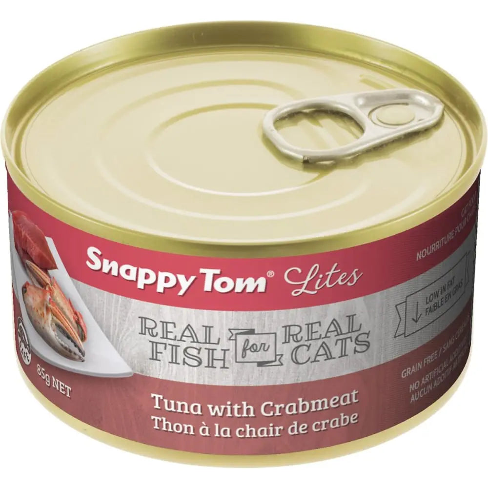 Snappy Tom Lite Canned Cat Food: Tuna with Crabmeat Delight