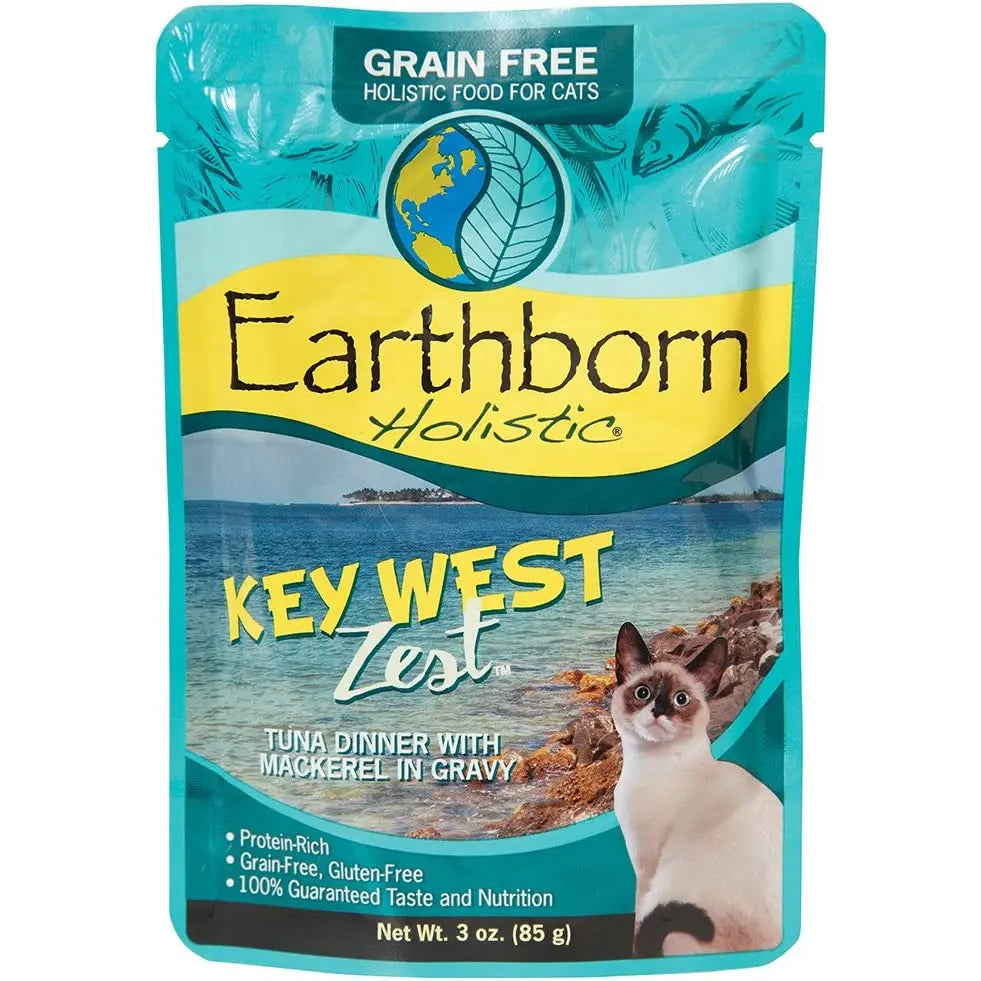 Earthborn Holistic Grain-Free 24-Pack 3 oz Wet Cat Food with Key West Zest