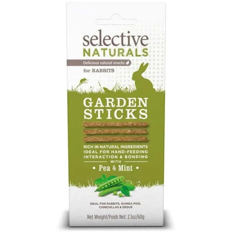 Science Selective Premium Garden Sticks - Rabbit Treats Infused with Pea and Mint Flavors