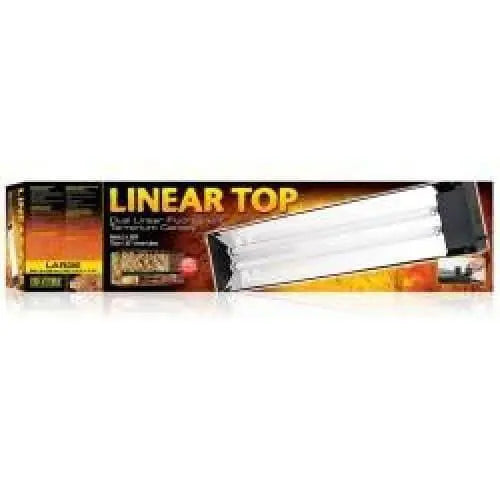 Exo Terra Dual Linear Fluorescent Lighting Canopy for Terrariums