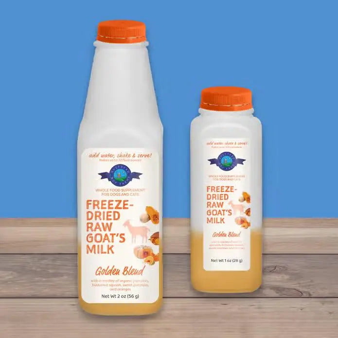 Shepherd Boy Farms Premium Golden Blend of Freeze - Dried Raw Pasture - Fed Goat Milk for Dogs