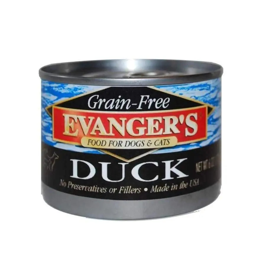 Evanger's 6-oz Grain-Free Duck Canned Food for 24 Dogs & Cats