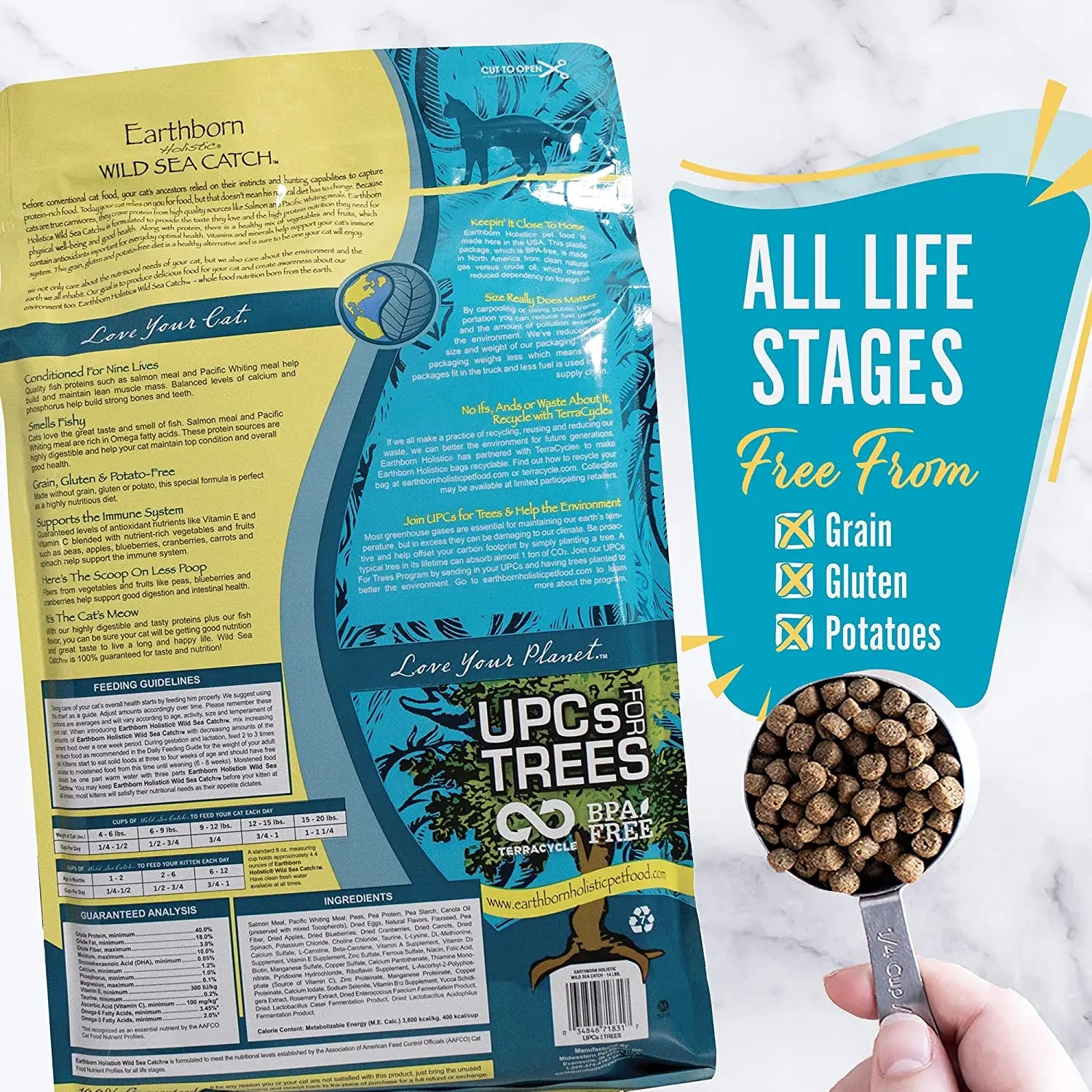 Earthborn Holistic® Grain-Free Cat Food with Wild Sea Catch