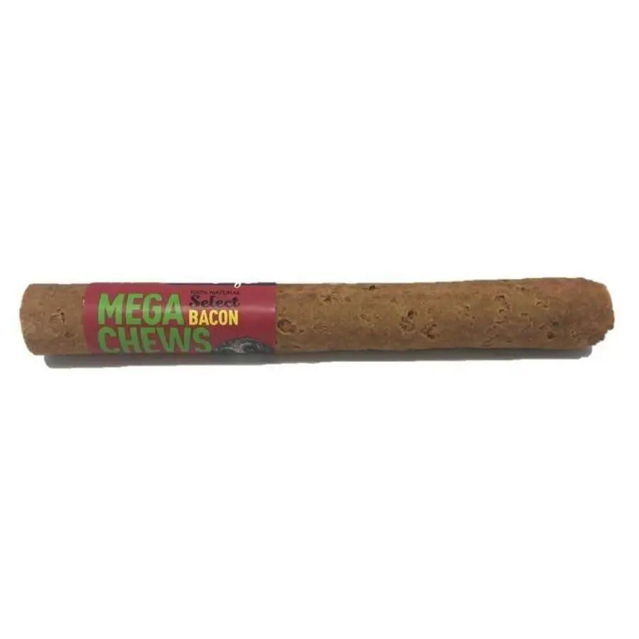 Etta Says! Mega Bacon Flavored Dog Treats - 18 Pieces of 10-Inch Bacon Chews for Dogs
