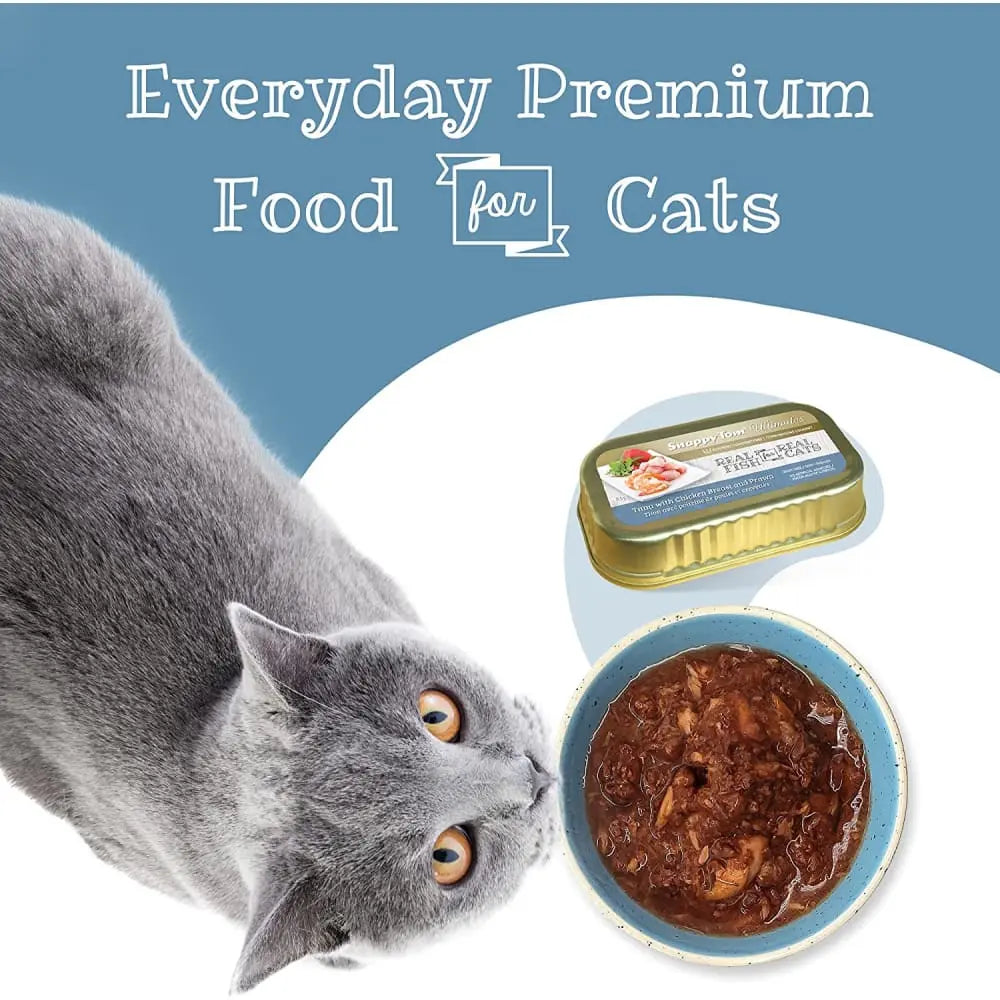 Snappy Tom Ultimates: Fresh Tuna, Chicken Breast & Prawn Canned Cat Food (12 x 3oz)