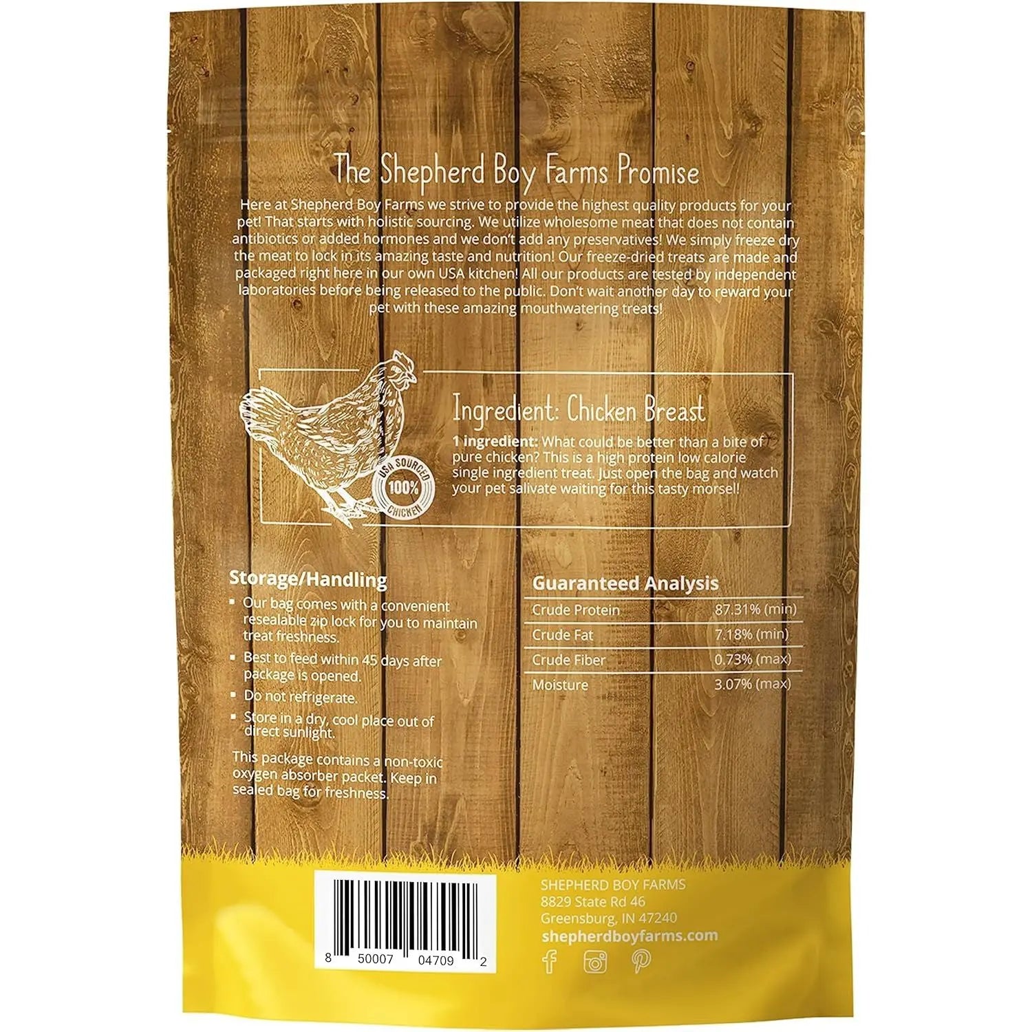 Shepherd Boy Farms High - Quality Freeze - Dried Chicken Breast Treats for Dogs