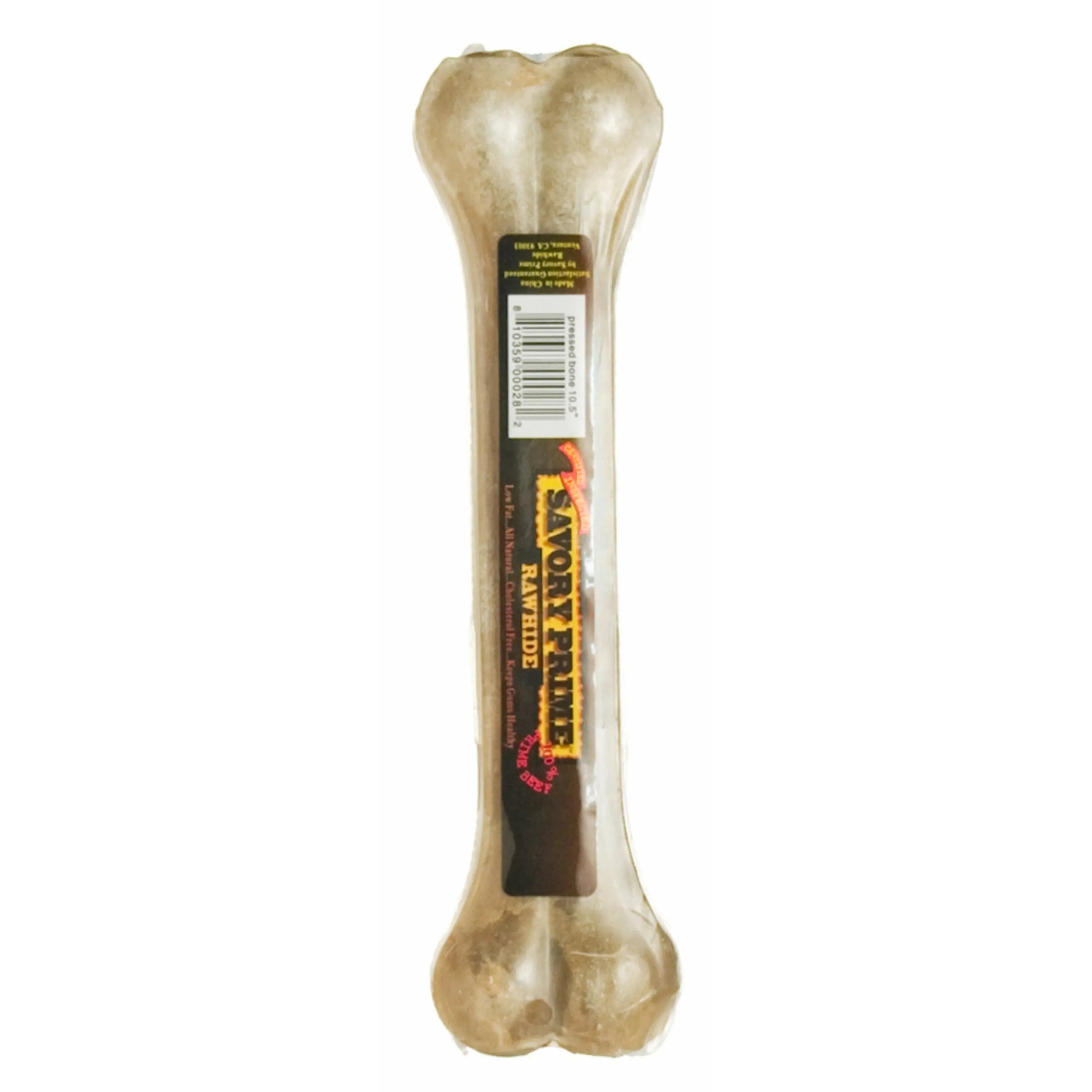 Delicious Savory Prime Pressed Natural Beef Hide Bone Dog Treats