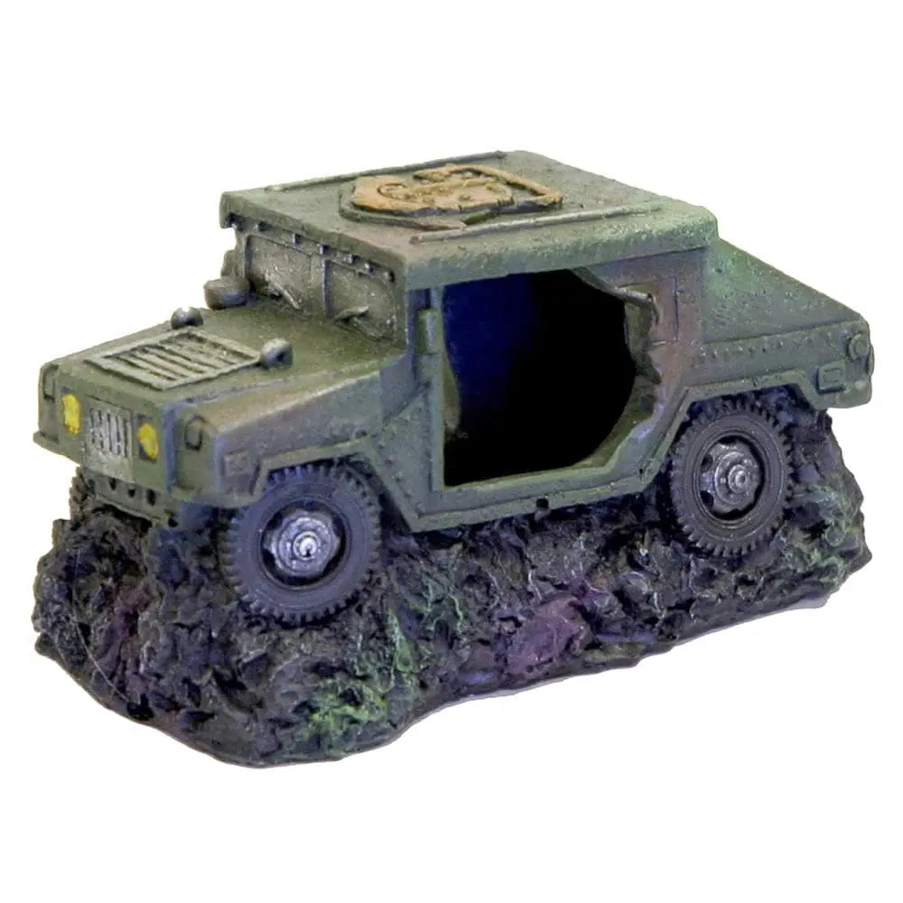 Exotic Military Humvee with Revealing Cave for Aquariums
