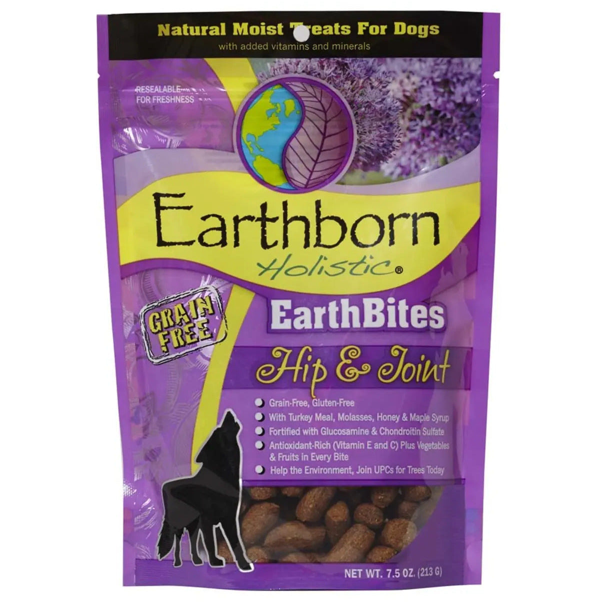 Earthborn Holistic Grain-Free 7.5 oz Turkey Soft Dog Treats for Hip & Joint Health