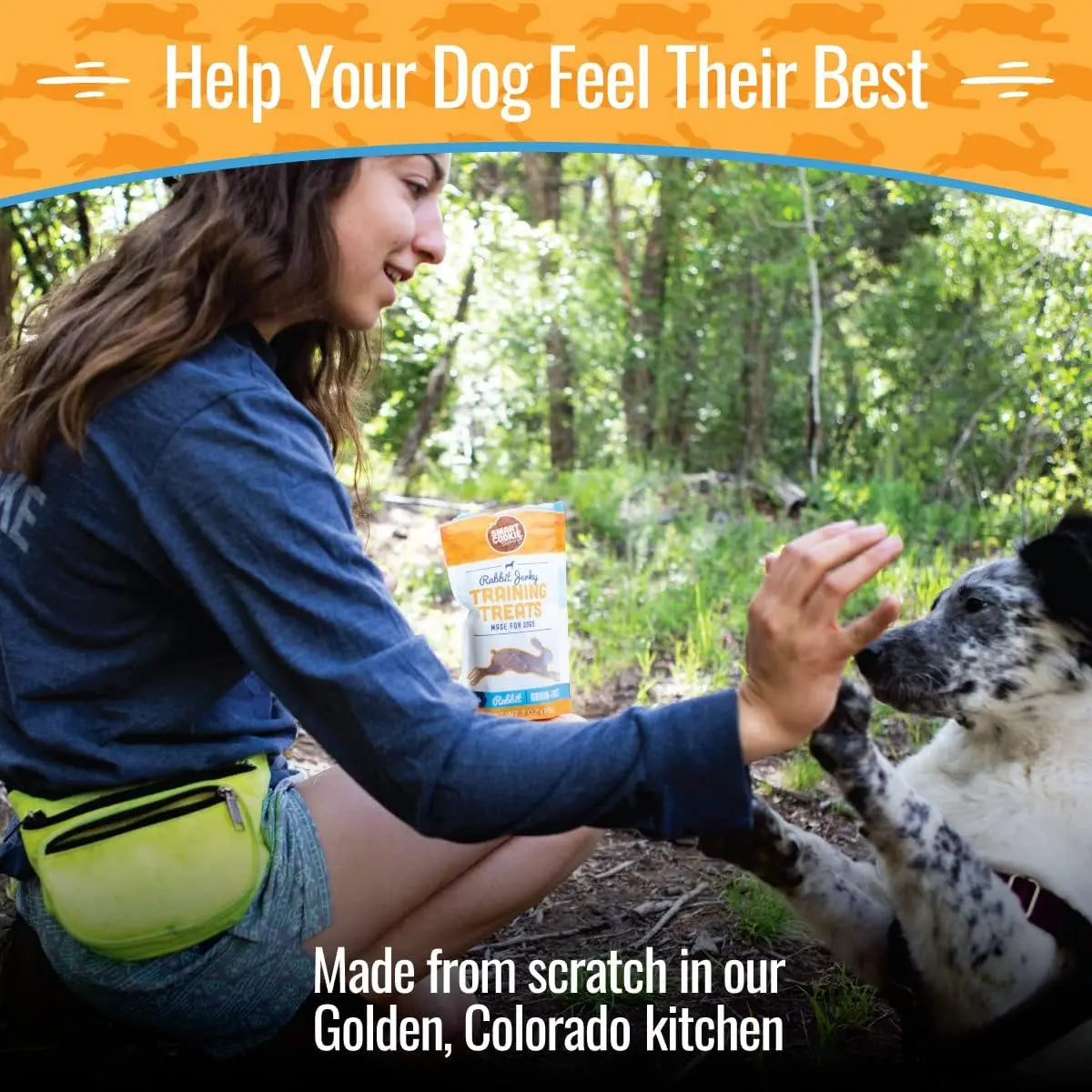Smart Cookie All - Natural Hypoallergenic and Healthy Rabbit Jerky Dog Treats for Training and Snacking