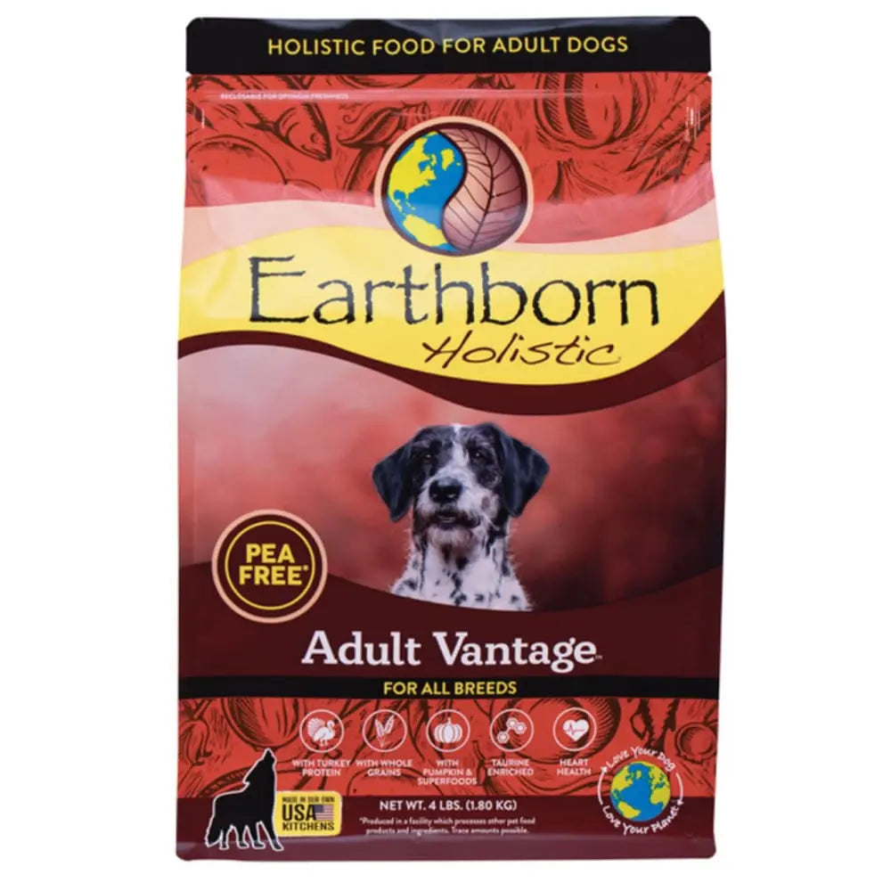 Earthborn Holistic Adult Vantage Premium Dry Dog Food with Turkey for Canine Well - being