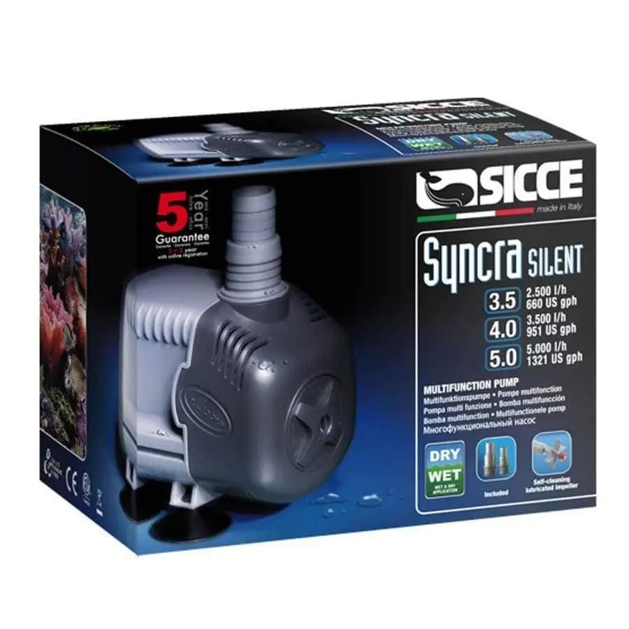 Sicce SYNCRA SILENT 3.5 High-Pressure Submersible Pump - 687 GPH