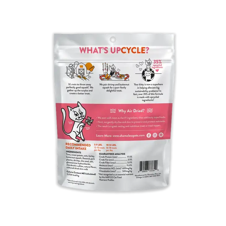 Shameless Pets Luxury Air-Dried Shrimp Cat Treats & Meal Topper