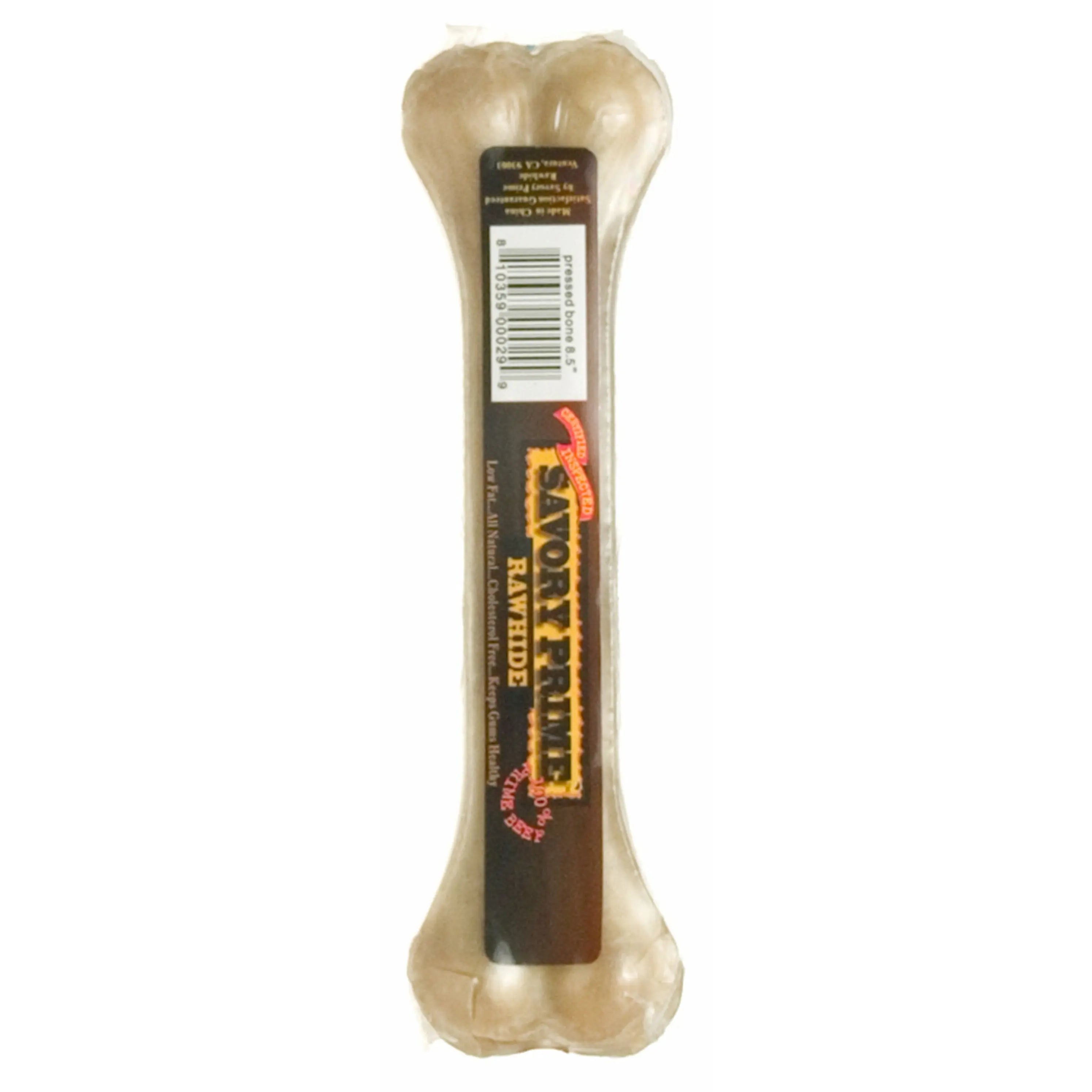 Delicious Savory Prime Pressed Natural Beef Hide Bone Dog Treats