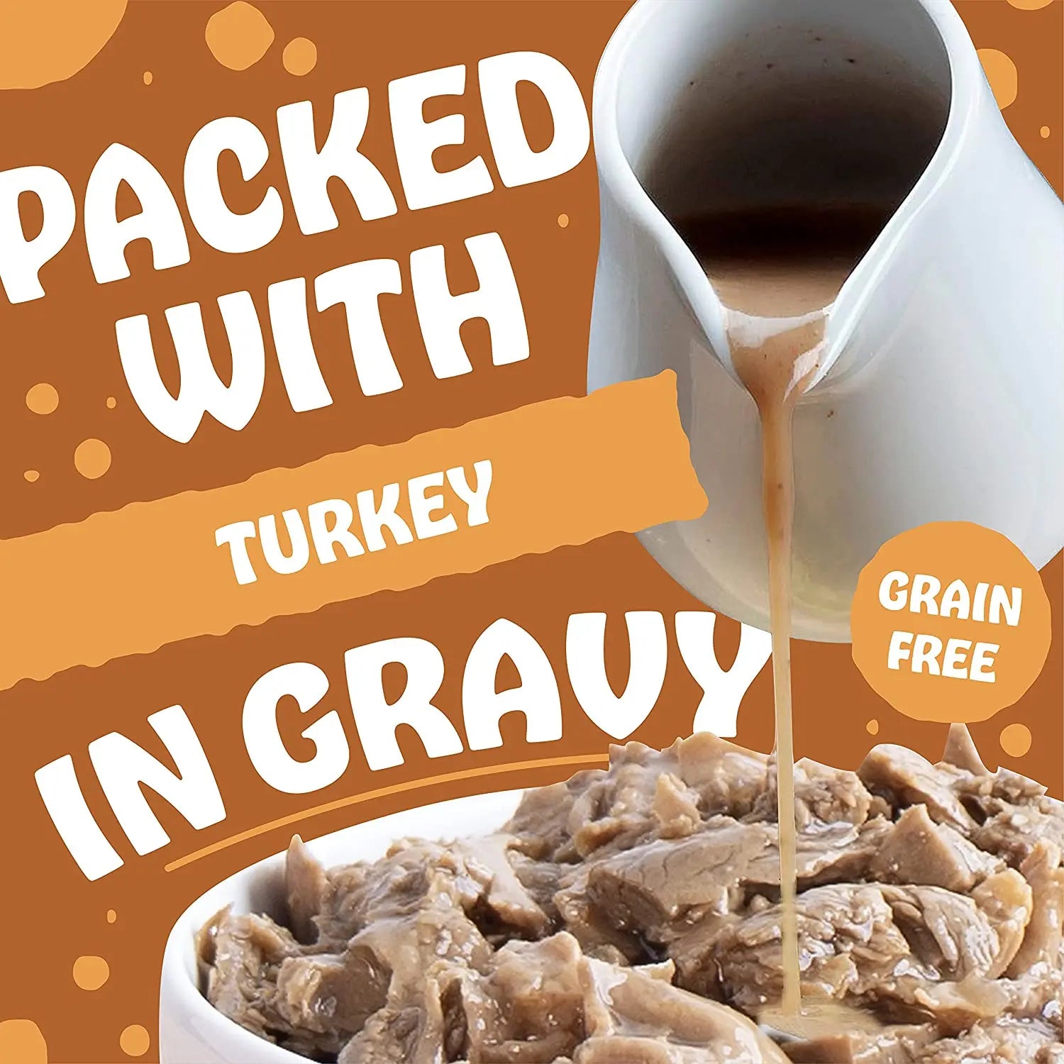 Earthborn Holistic Grain-Free 8 oz Wet Dog Food - Toby's Turkey Dinner in Gravy, Pack of 8