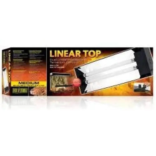 Exo Terra Dual Linear Fluorescent Lighting Canopy for Terrariums