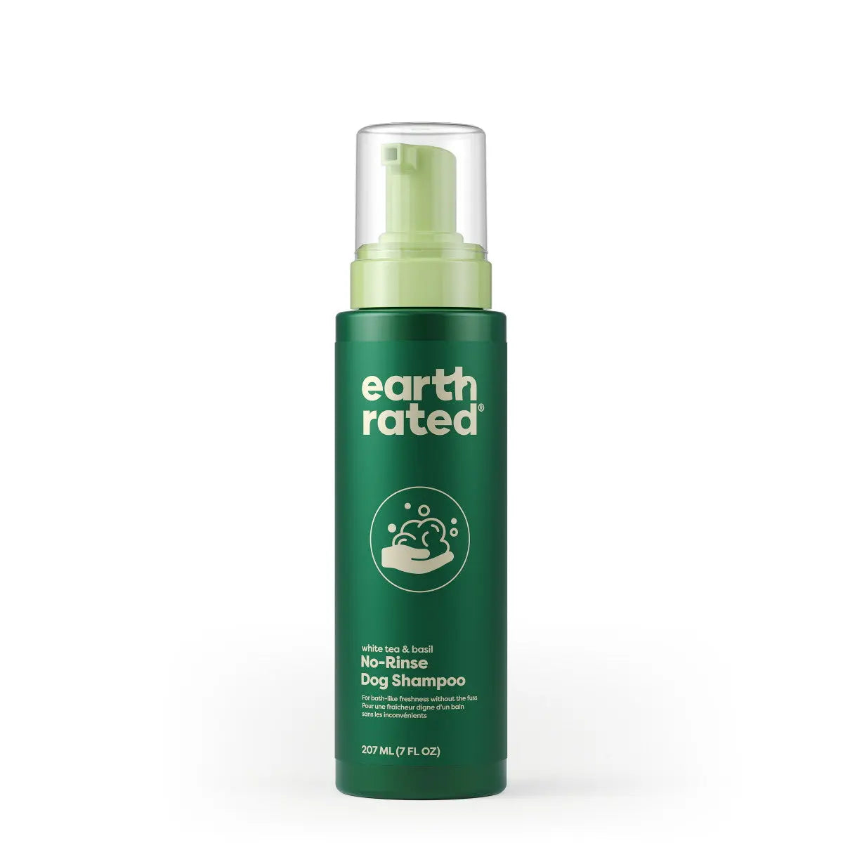 Earth Rated 7oz No-Rinse Foam Dog Shampoo for Hassle-Free Grooming