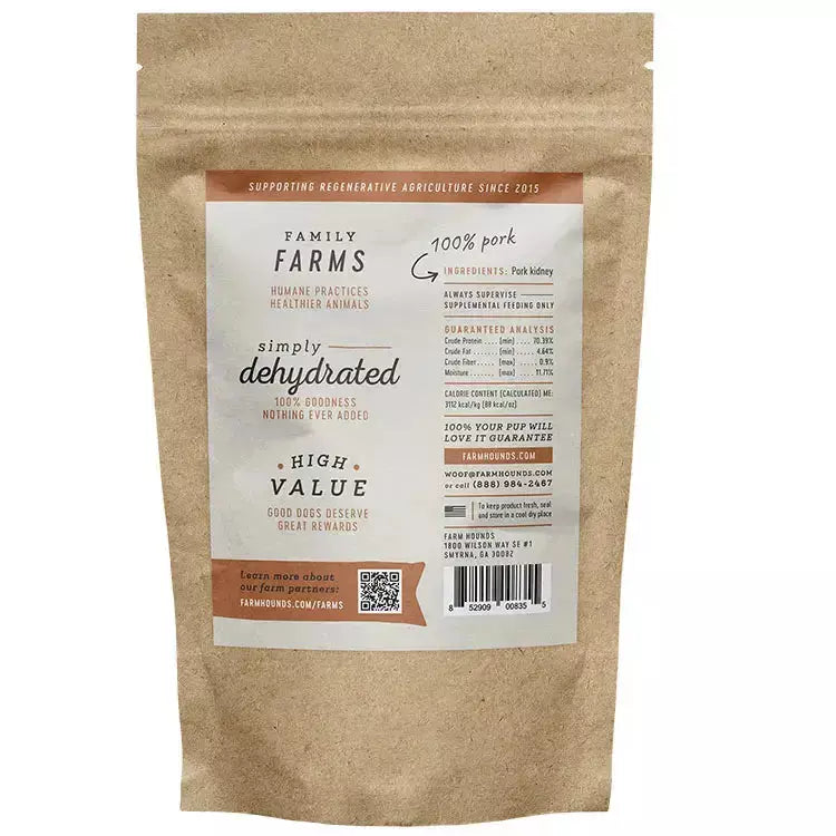 Farm Hounds All - Natural Dehydrated Pork Organ Dog Treats for Canine Companions