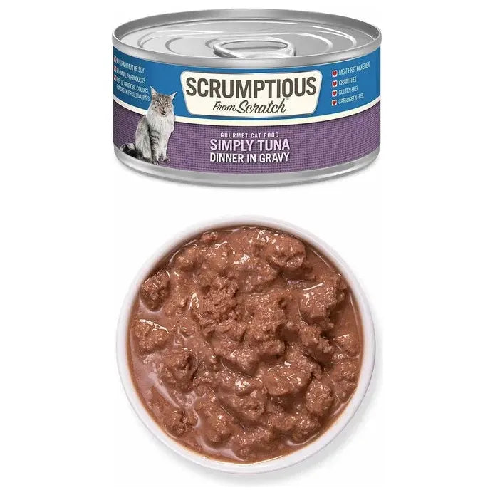Delectable Handmade Tuna Dinner in Gravy Wet Cat Food - Pack of 12 Cans, Each 2.8 oz